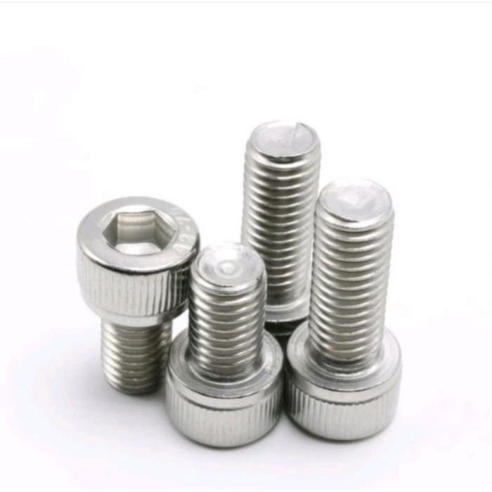 (100pcs) SS304 Baut Socket M2x3