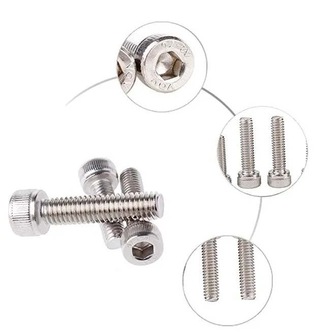 (1pcs) SS304 Baut Socket M4x45