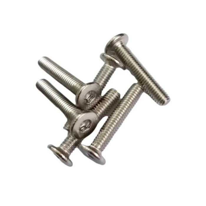 (1pcs) SS304 Baut Ultra Thin M3x8