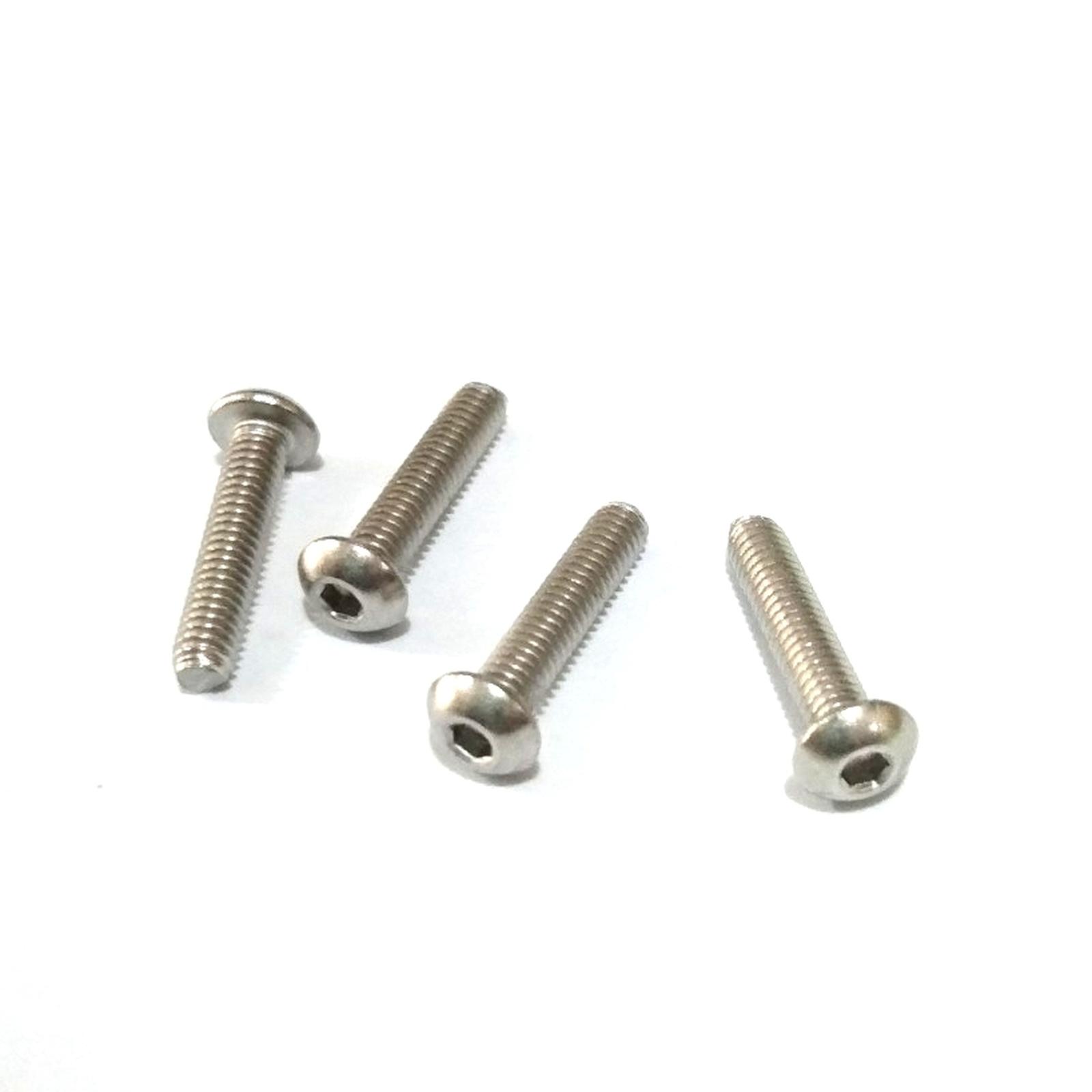 (1pcs) SS304 Baut Button L M4x35