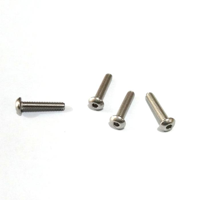 (1pcs) SS304 Baut Button L M6x30