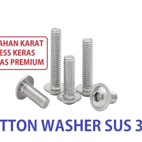(1pcs) SS304 Baut Button Washer M5x45