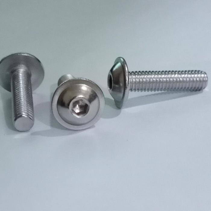 (1pcs) SS304 Baut Button Washer M6x12