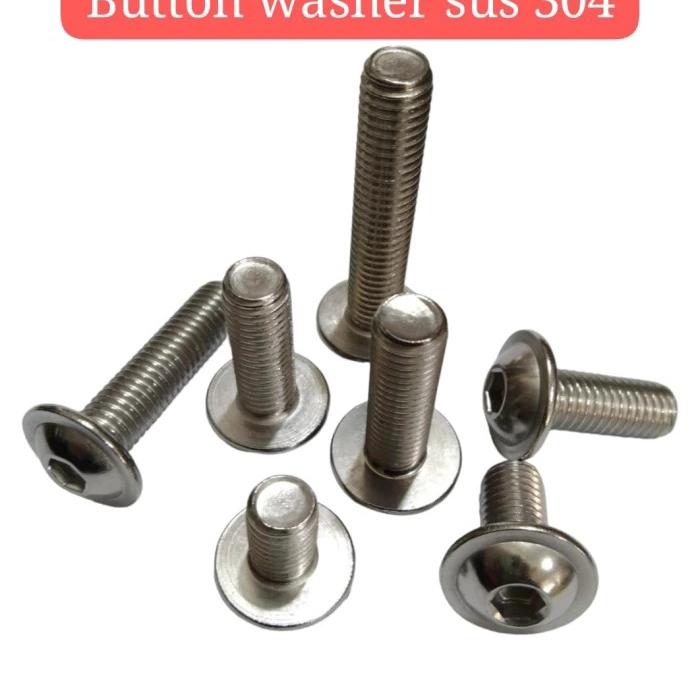 (1pcs) SS304 Baut Button Washer M10x50