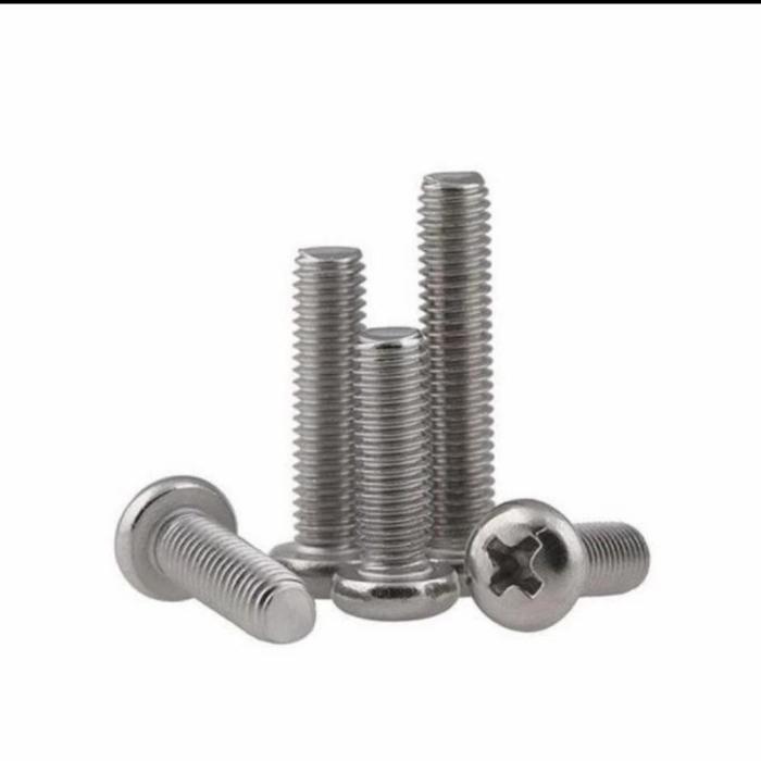 (1pcs) SS304 Baut Pan Philips M3x4