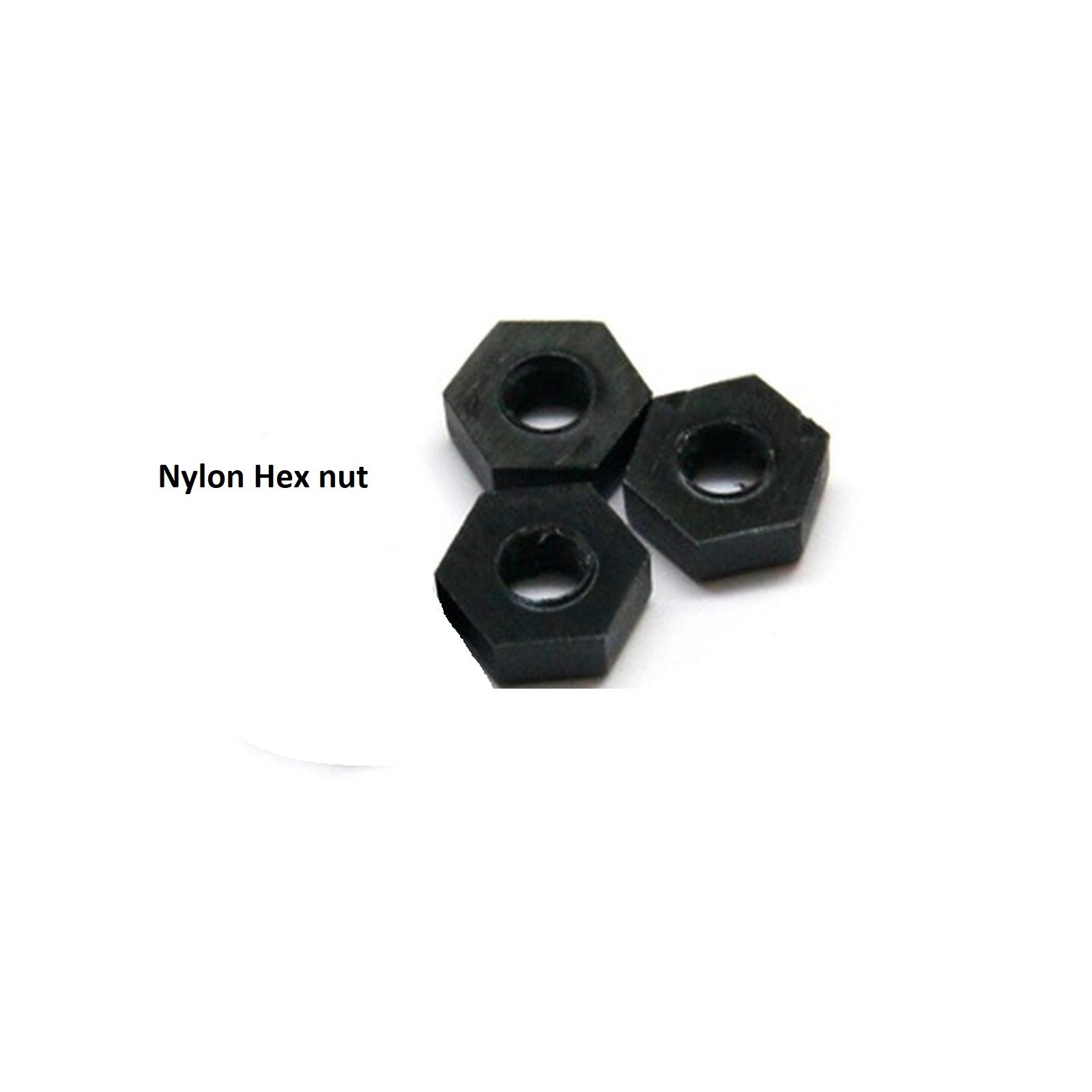 (1pcs) Stainless Steel 304 Mur / Black Hex Nut M3