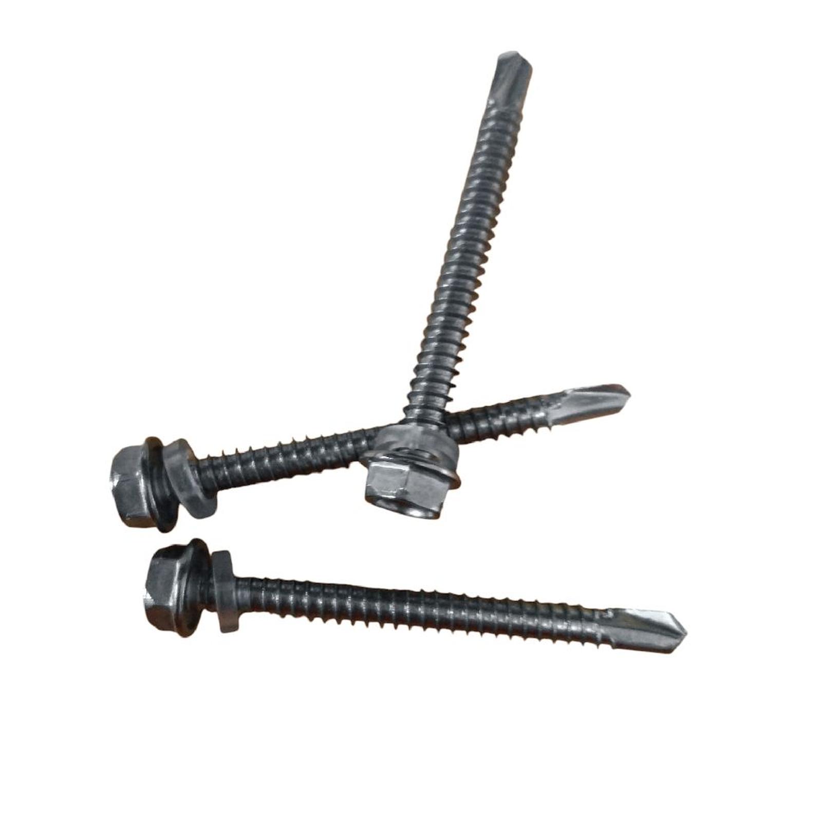 (1pcs) Stainless Steel 410 Sekrup Roofing Screw ST6.3x50