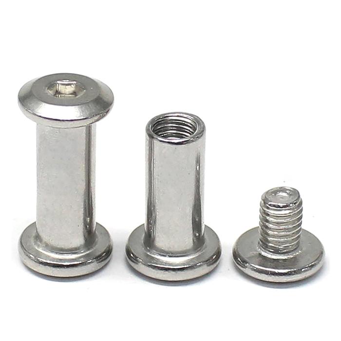 (1pcs) SS304 Hex Socket Chicago Screw M5x10