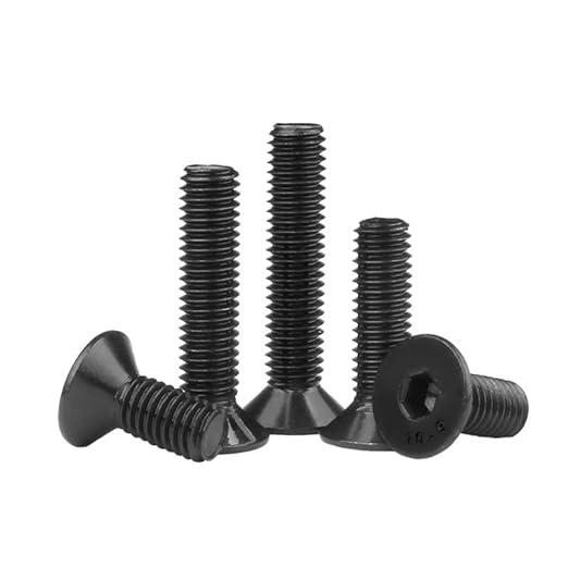 (1pcs) Baut Countersunk Carbon Steel Hitam M4x10