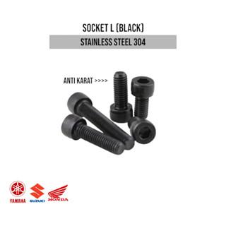 (1pcs) SS304 Black Socket/Baut Hitam Socket M2x6