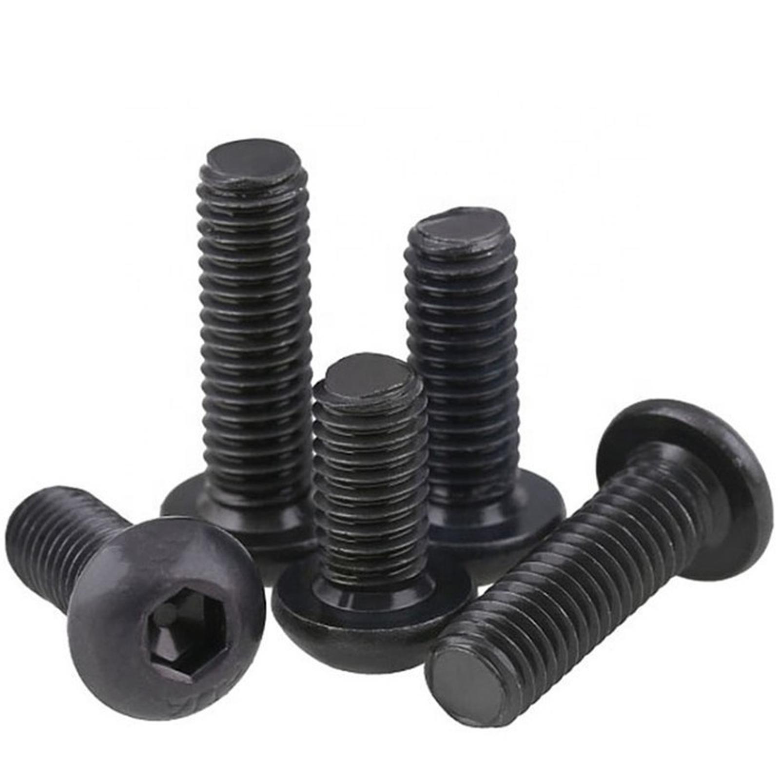 (1pcs) SS304 Black Button/Baut Hitam Button M4x30