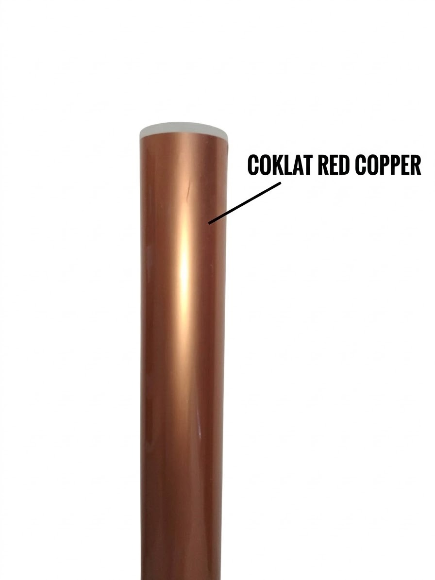 Monokote Covering Coklat Film solid red copper 1meter x 60cm Cover pesawat Balsa RC Aeromodelling