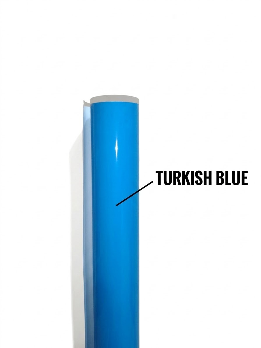 Monokote Covering Film solid biru Turkis 1meter x 60cm plastik Cover Pesawat Balsa RC Aeromodelling