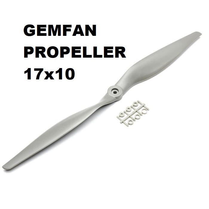 Propeller APC 17x10 APC style Gemfan 1710 CCW RC Pesawat baling-baling Pesawat batre kipas
